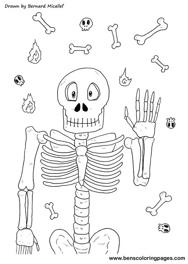halloween monsters coloring sheet
