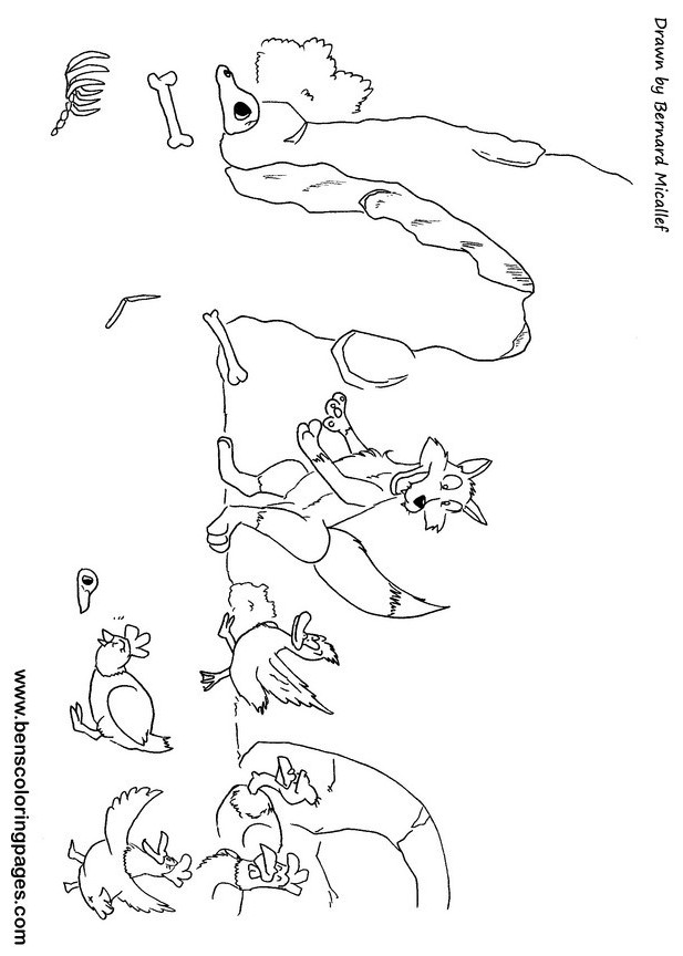 chicken licken coloring book