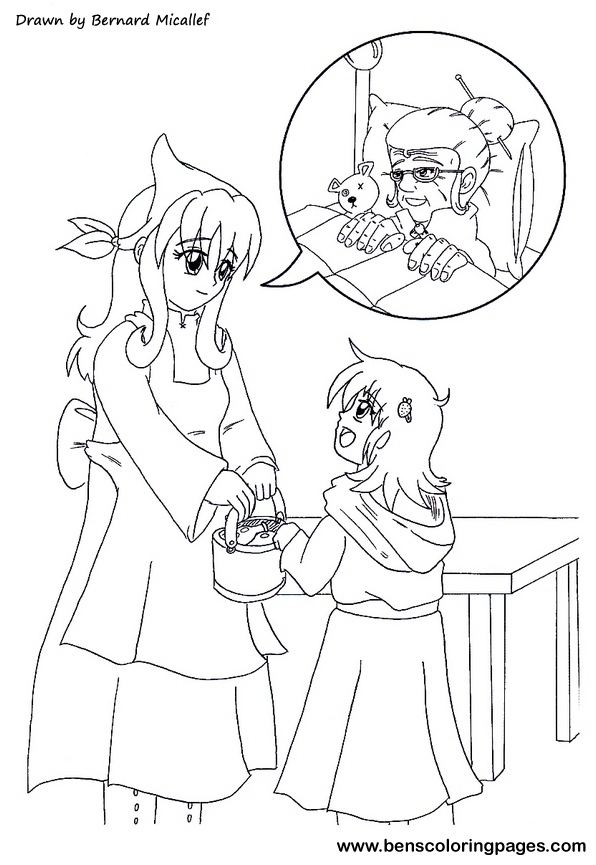 little red riding hood coloring book