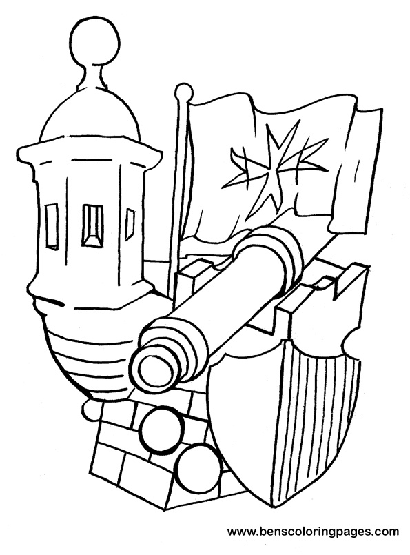Malta coloring picture for kids