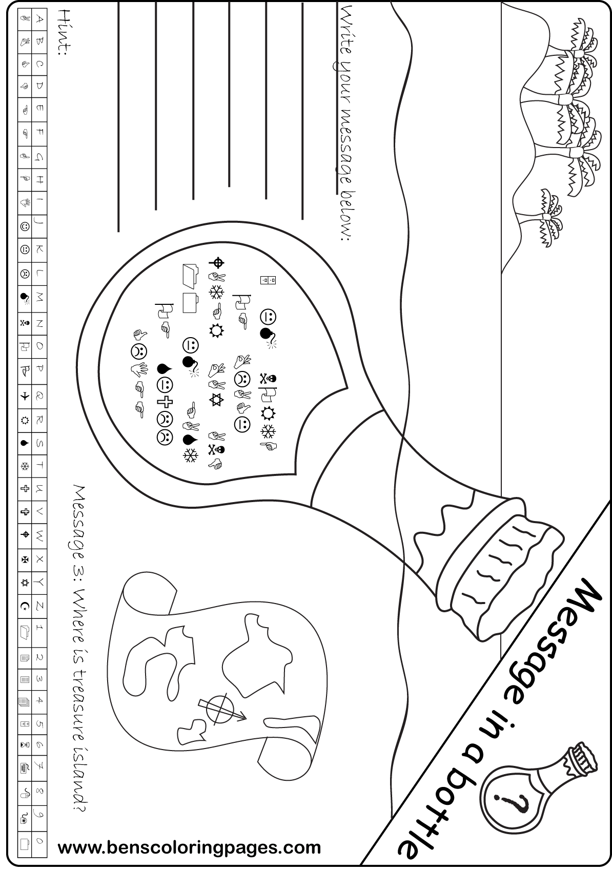 puzzle treasure island for kids