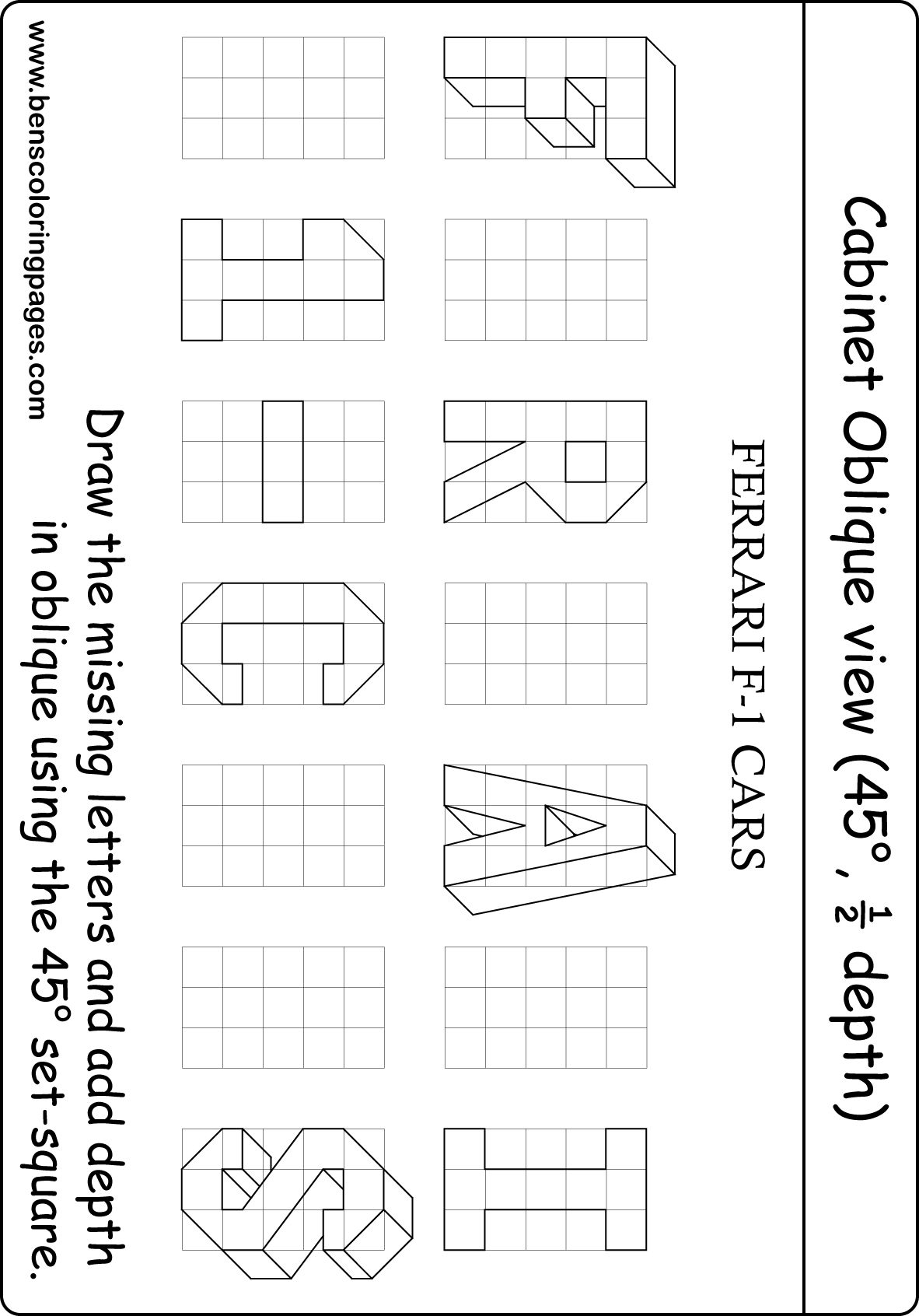 oblique half depth excercise