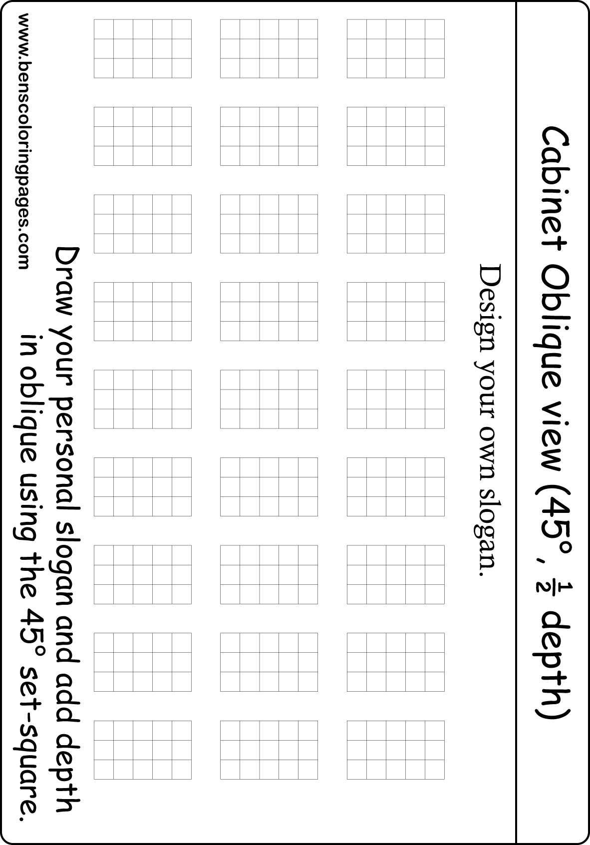 my message in oblique design