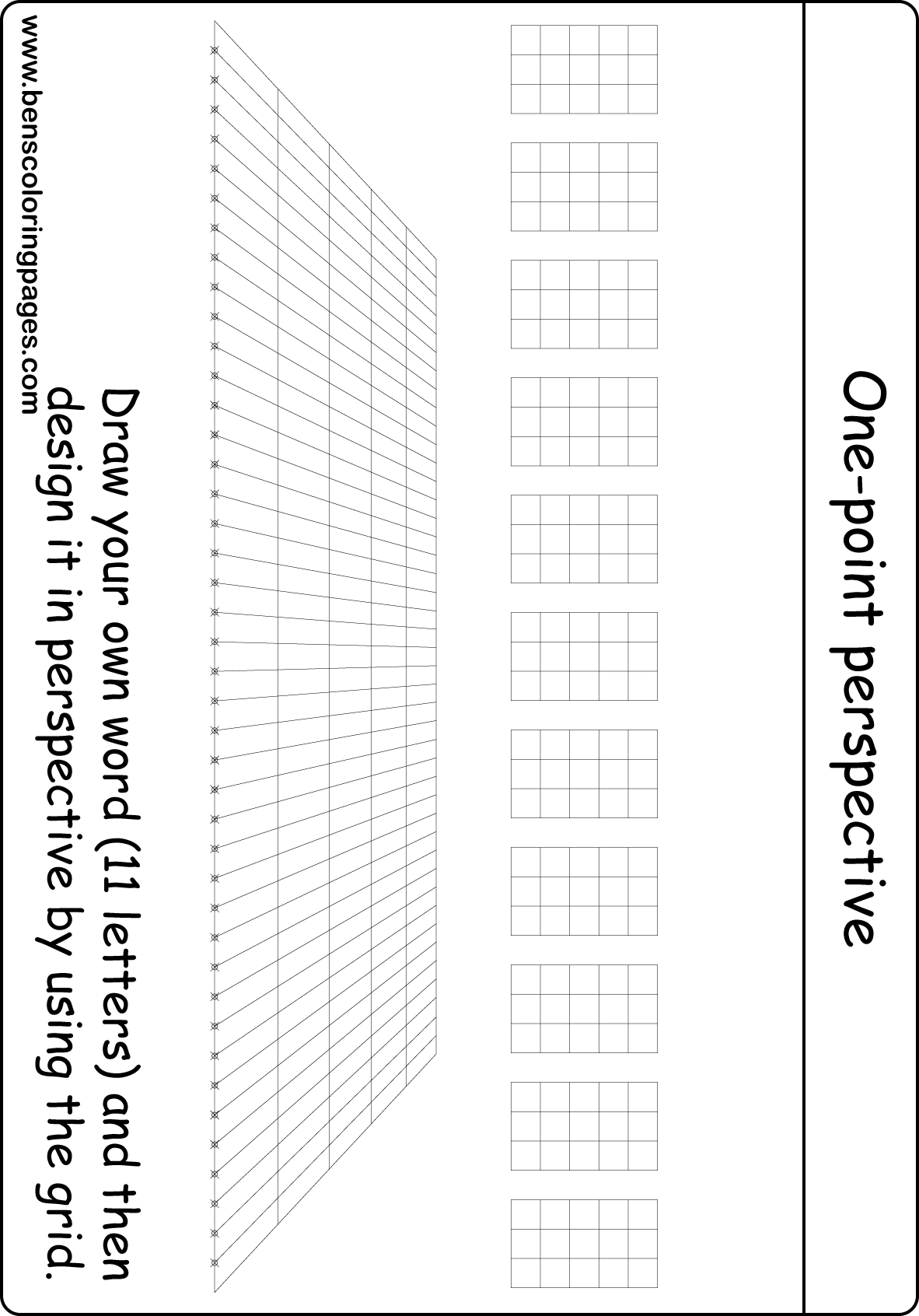 11 letter perspective drawing