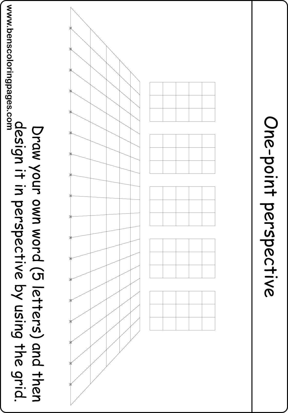 1 point perspective drawing