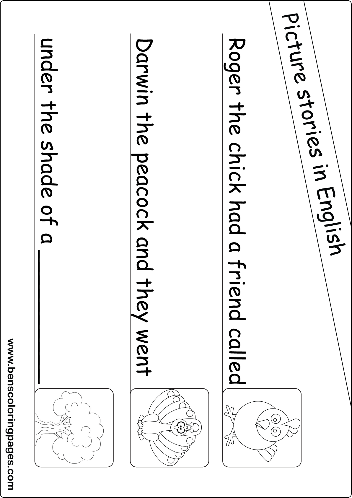 chick coloring page