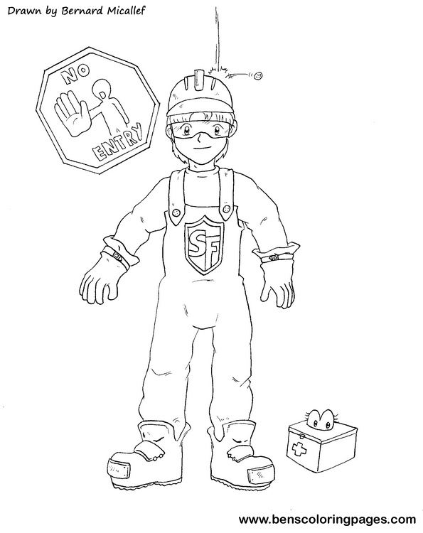 protective equipment coloring book