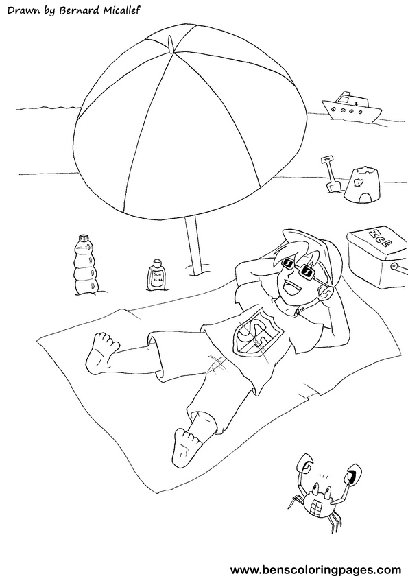 sun protection and beach safety with Safety Fred