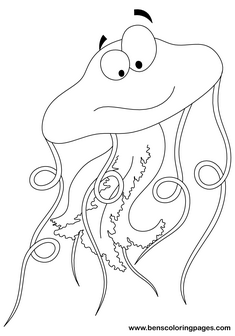 coloring pages jellyfish