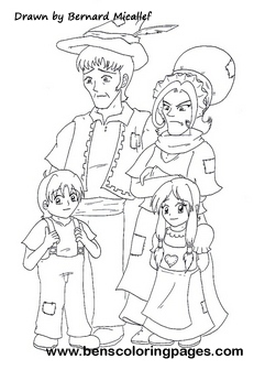 color the hansel and gretel fable
