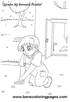 coloring story of hansel and gretel