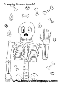 skeleton picture halloween