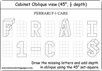 drawing in oblique