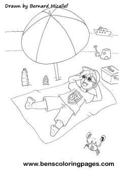 Safety Fred at the beach