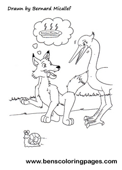 wolf and the stork picture
