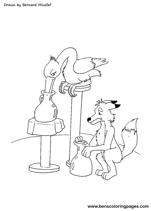 online story of the wolf and the stork